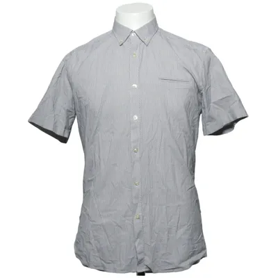 Korte mouwen shirt (Grijs, Wit) van Tailored Originals Katoen, Elastaan