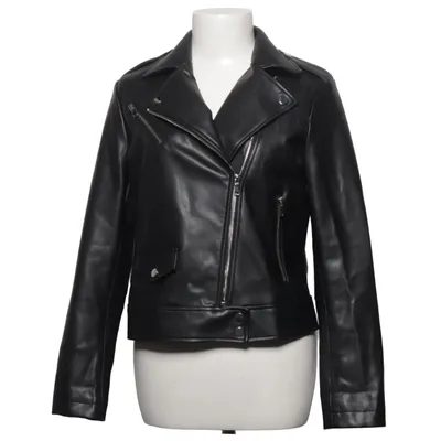Bikerjack (Zwart) van M&S Collection Polyester, Polyurethaan