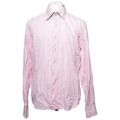 Buttondown-skjorta (Rosa, Vit) från 7camicie