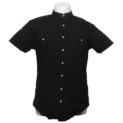 Korte mouwen shirt (Zwart) van Carisma Katoen, Elastaan