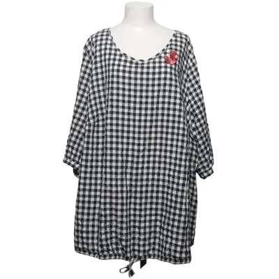 Tunic (Black, White) from Ulla Popken Lyocell, Polyester, Viscose