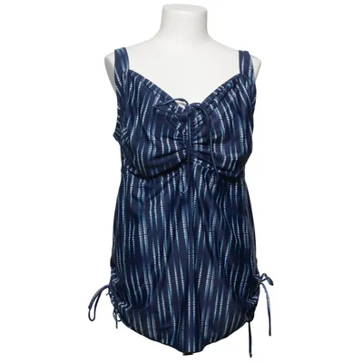 Swim shirt (Blue) from Swim by Zizzi Elastane, Polyester