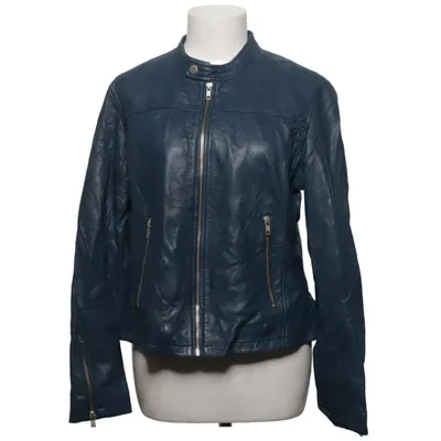 Veste en cuir (Bleu) de In Front Cuir, Polyester