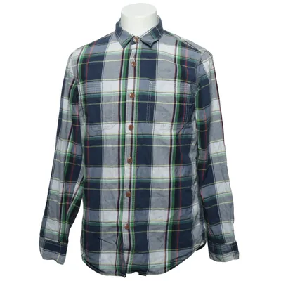 Flannel shirt (Blue, White, Multicolored) from Pocoloco Cotton