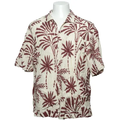 Chemise à manches courtes (Beige, Multicolore) de H&M Coton