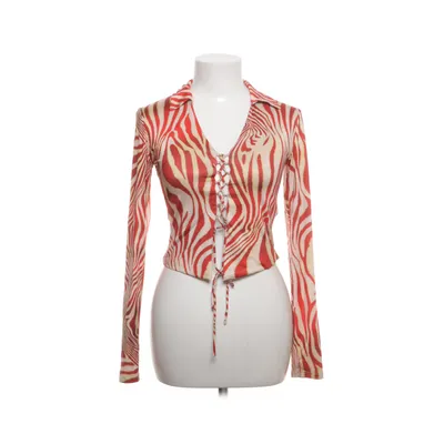 Crop top (Röd, Beige, Flerfärgad) från Bershka Elastan, Polyester