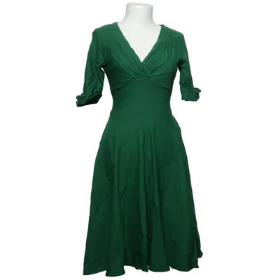 Dress (Green) from Unique Vintage Cotton, Elastane, Polyamide