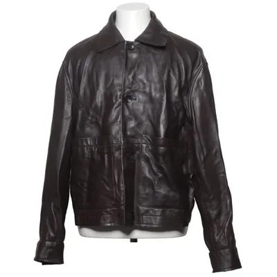 Läderjacka (Brun) från Zara Skinn, Polyester