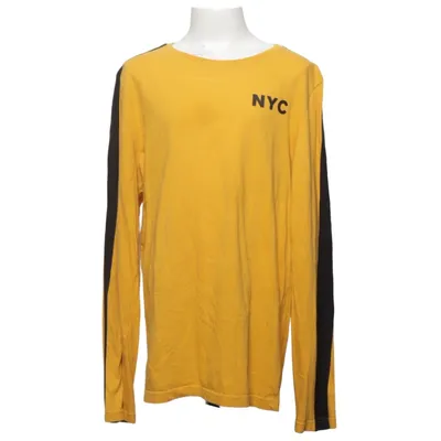 T-shirt à manches longues (Jaune, Noir) de Download Coton