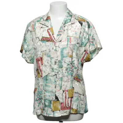 Short sleeve shirt (White, Multicolored) from Yessica Polyester