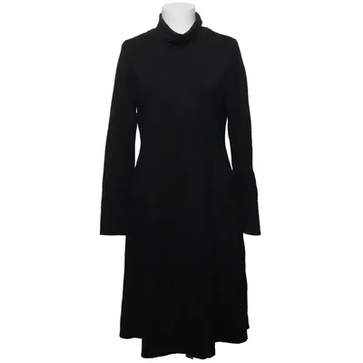 Jurk met col (Zwart) van Séraphine Elastaan, Polyester, Viscose
