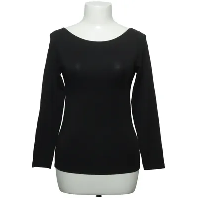 Langarmshirt (Schwarz) von Lamarel Elasthan, Lyocell, Bio-Baumwolle