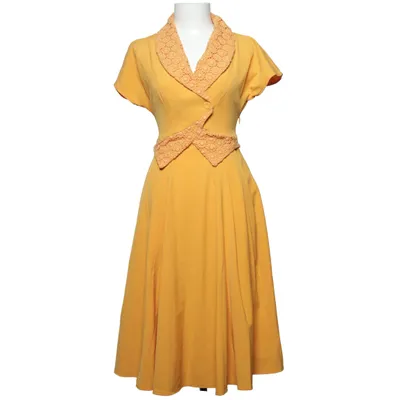 Dress (Yellow) from Miss Candyfloss Cotton, Elastane, Polyester, Viscose