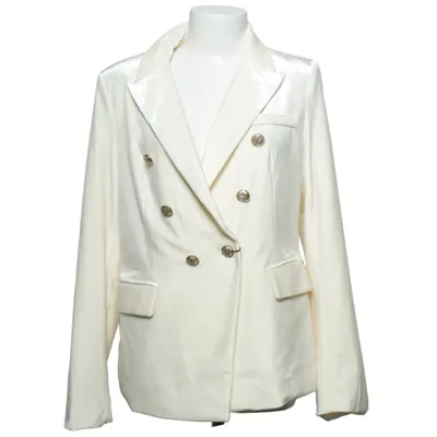 Blazer (Beige) from Attentif Elastane, Polyester