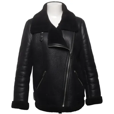 Shearlingjakke (Sort) fra Zara Woman Polyester, Polyurethan