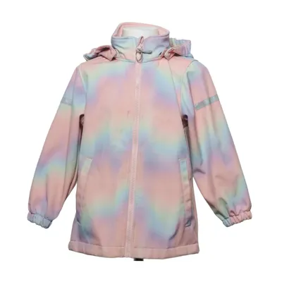 Softshell jacket (Pink, Multicolored) from Lindex Elastane, Polyester, Polyurethane