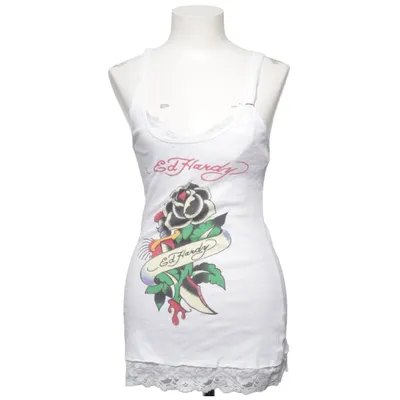 Tank Top (White, Multicolored) from Ed Hardy