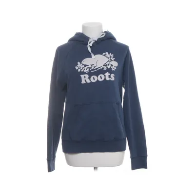 Sweat à capuche (Bleu) de Roots Coton biologique, Polyester recyclé