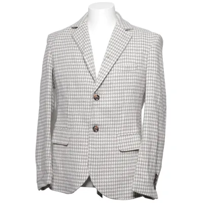 Blazer (Gris, Blanc) Laine