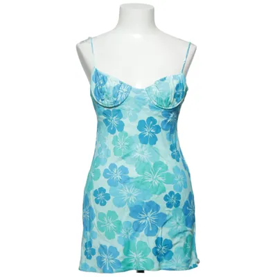 Dress (Blue, Green) from Zara Elastane, Viscose