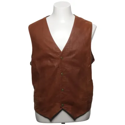 Leren vest (Bruin) van Pege Skinn Leer