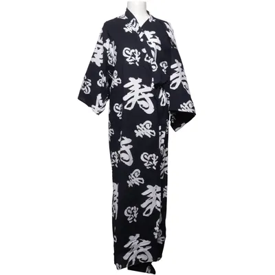 Kimono (Blue, White) from Extendab Cotton