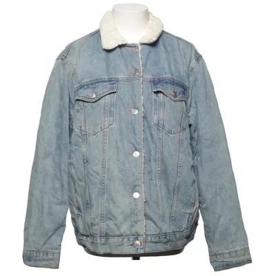 Foret Jeansjakke (Blå, Beige) fra Topshop Moto Bomuld, Polyester