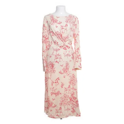 Dress (Beige, Red) from Yessica Premium Viscose