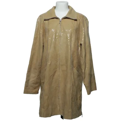 Leather coat (Beige) from S'egnaro Leather