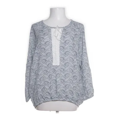 Strikblouse (Blauw, Wit) van I Say Viscose