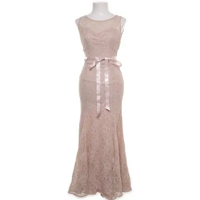 Aftonklänning (Beige) från Goddiva Bomull, Metallfiber, Polyamid, Polyester