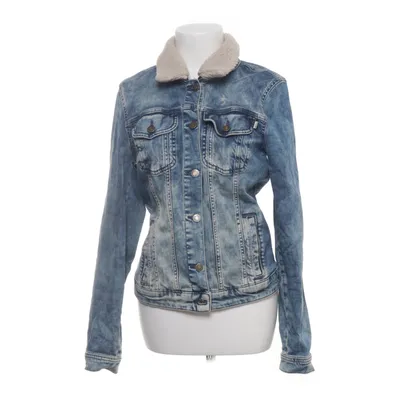 Lined denim jacket (Blue, White) from America Today