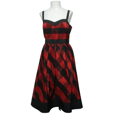 Kleid (Rot, Schwarz) von Swing Acetat, Polyester