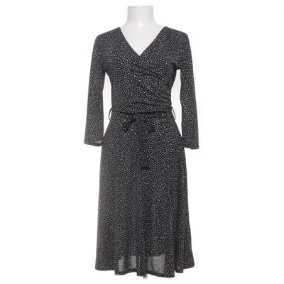 Wrap dress (Black, White) from Stockholms Klänningsfabrik Elastane, Polyester
