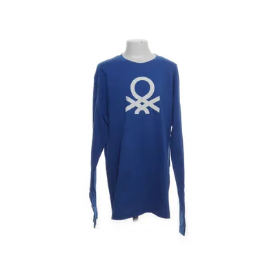 Langærmet t-shirt (Blå, Hvid) fra United Colors of Benetton Bomuld