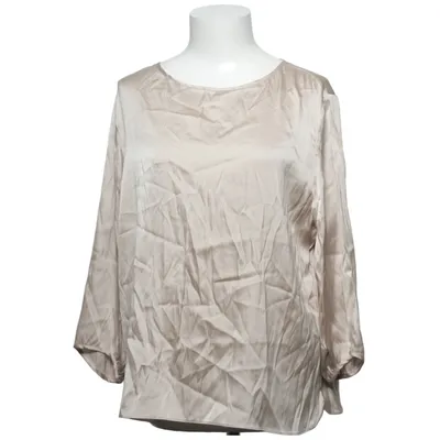 Blouse (Beige) from Lene Sand Elastane, Silk, Viscose