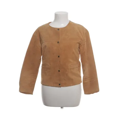 Läderjacka (Brun) från Promod Bomull, Polyester, Skinn