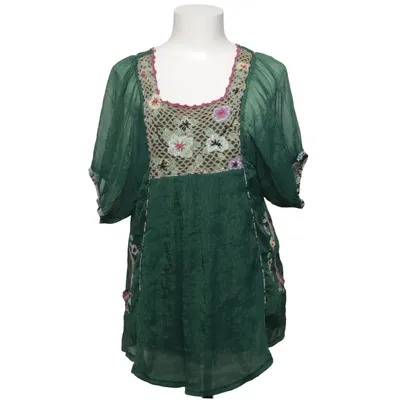 Top (Green, Multicolored) from Cha Cha Cotton, Polyester, Tencel