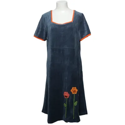 Dress (Blue, Orange) from Du Milde Elastane, Polyamide