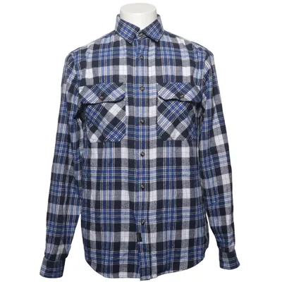 Chemise en flanelle (Bleu, Blanc, Noir) de Tuxer Coton, Polyester
