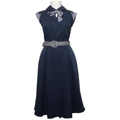 Dress (Blue) from Voodoo Vixen Elastane, Polyester, Viscose