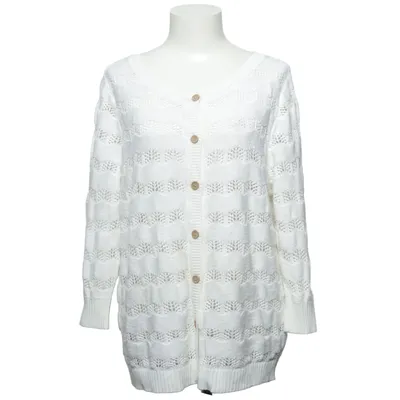 Cardigan (Blanc) de Isolde Acrylique, Coton