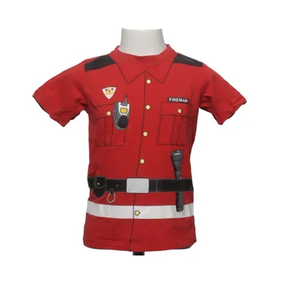 T-shirt (Röd, Svart, Vit) från Kids World Bomull