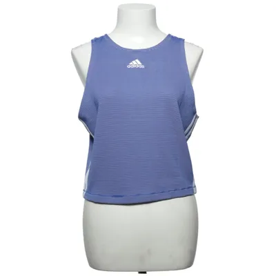 Træningstanktop (Blå, Hvid) fra Adidas Elastan, Polyester