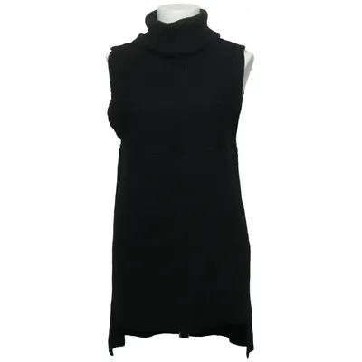 Pull sans manches (Noir) de Size 8 Needle Acrylique, Laine