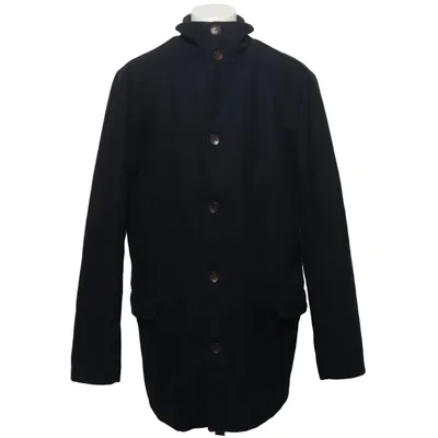 Coat (Black) from Solid Jeans Polyester, Wool