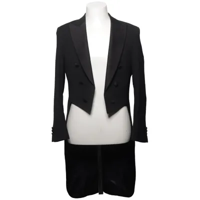 Tailcoat jacket (Black) from Royal Black Elastane, Polyester, Wool