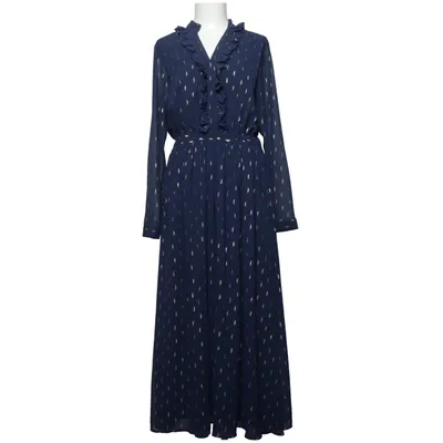 Slå-om-kjole (Blå) fra Daisy Grace Polyester