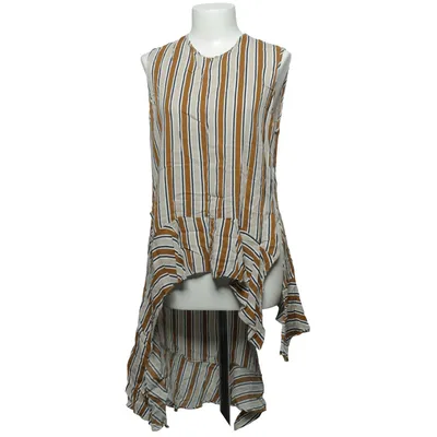 Jurk (Bruin, Wit, Zwart) van Zara Woman Viscose