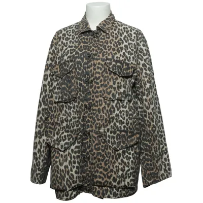 Jacket (Brown, Black) from Ganni Elastane, Organic cotton